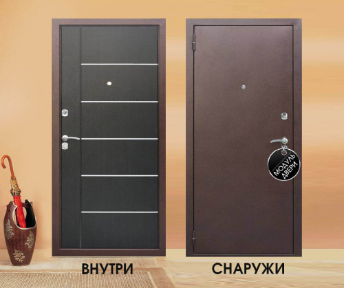 Дверь в квартиру с порошковым напылением ДКВ-31 Дверь в квартиру с порошковым напылением ДКВ-31